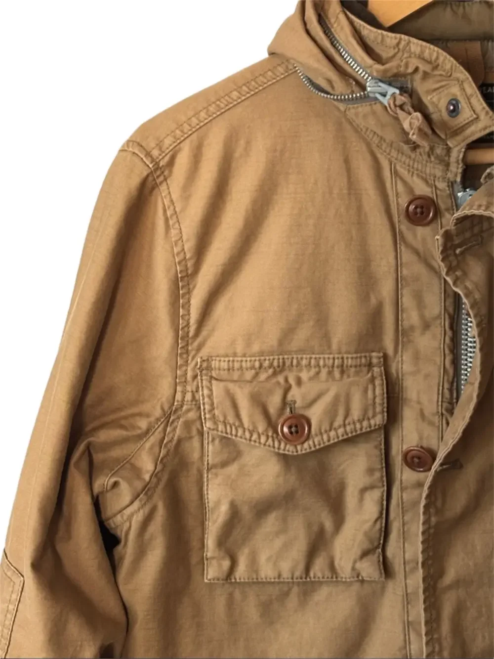 J. Crew Vintage Field Mechanics Jacket Quilt Lining Utility Military Style (S)